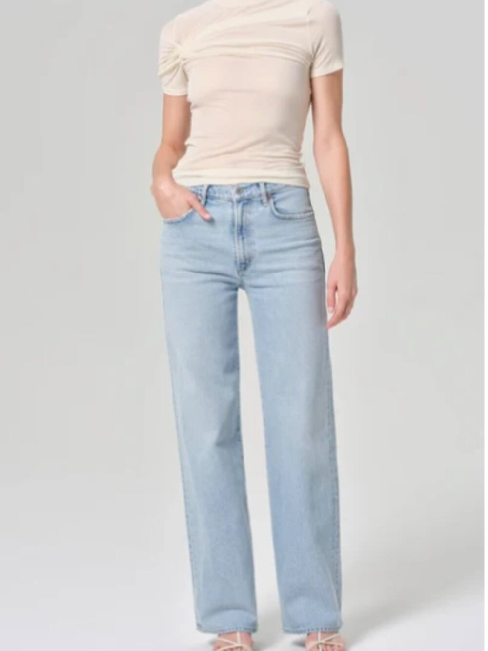 AGOLDE Harper Straight Jean Light Wash – Size 24